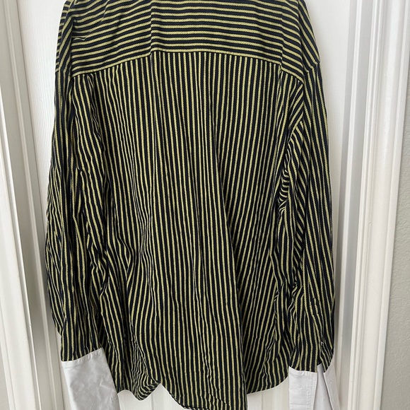 Ron Burgundy Dress Shirt. French Cuffs. 3X - Picture 3 of 8